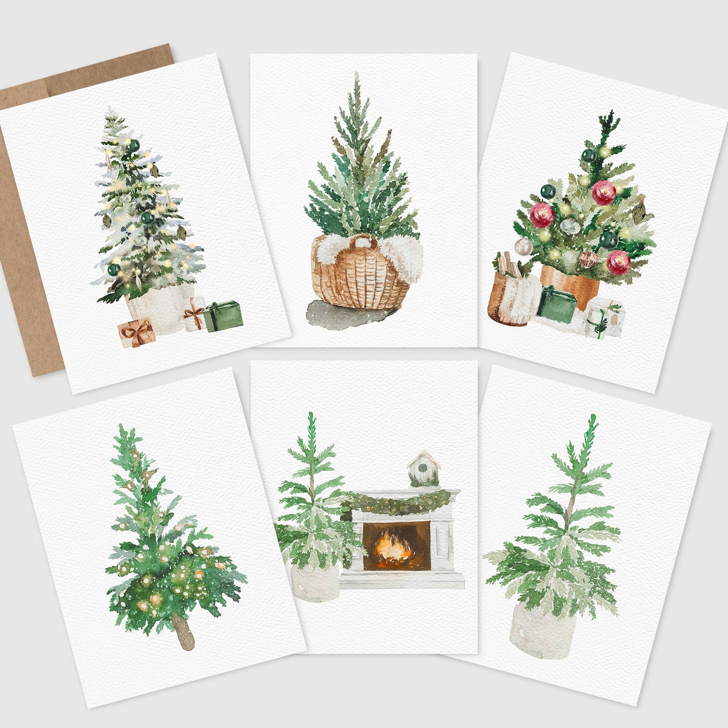 Boxed Set of Christmas Tree Cards