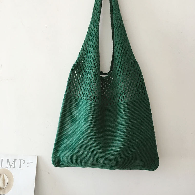 forest green boho bag