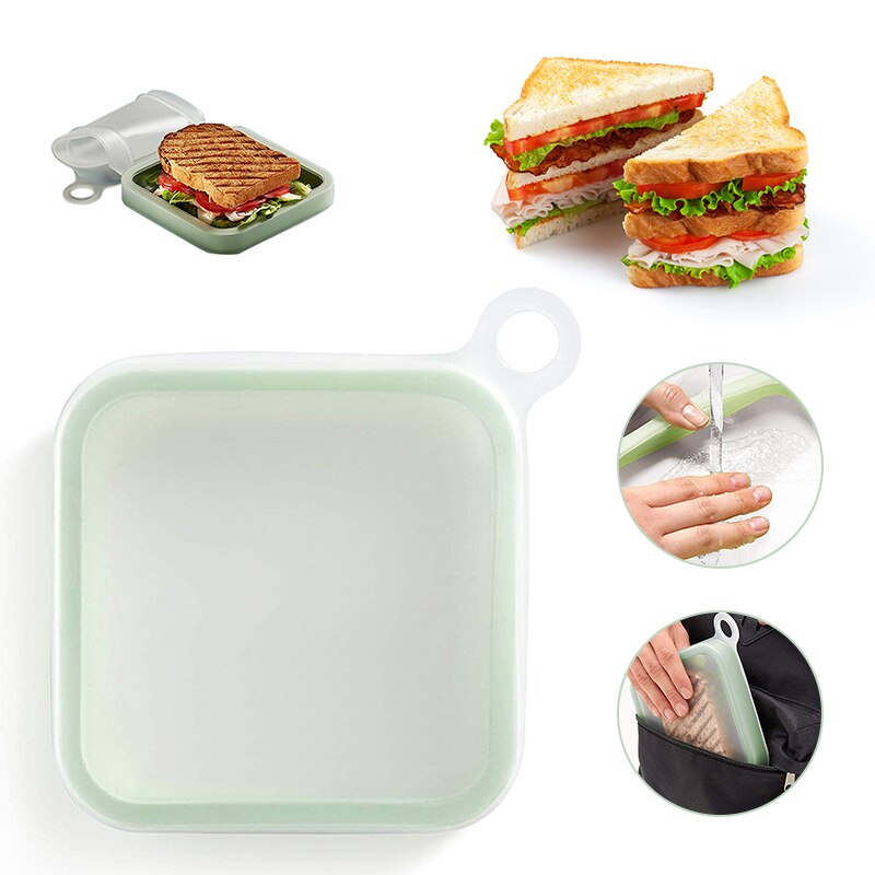 different stages of sandwich box use
