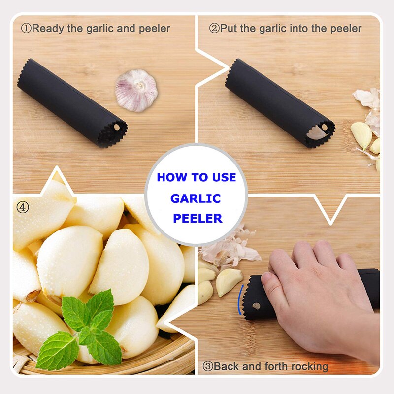 how to use garlic peeler