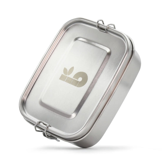 Top view of stainless steel lunch box